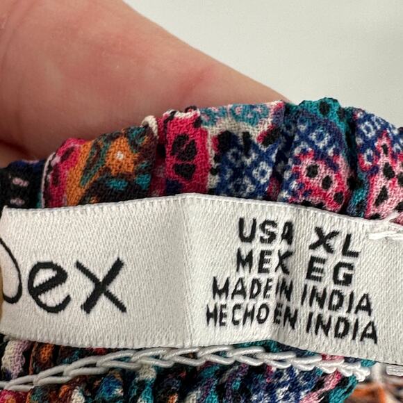 NEW Dex Crown Flower Tiered Sleeveless Maxi Dress Sz XL - Picture 7 of 9